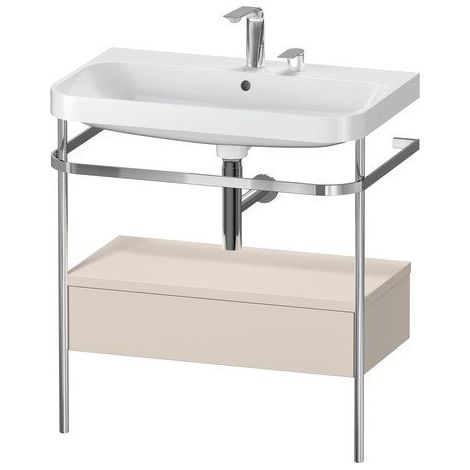DURAVIT HP4842E8383 HappyD2+ en forme de C avec robinetterie et vidage
