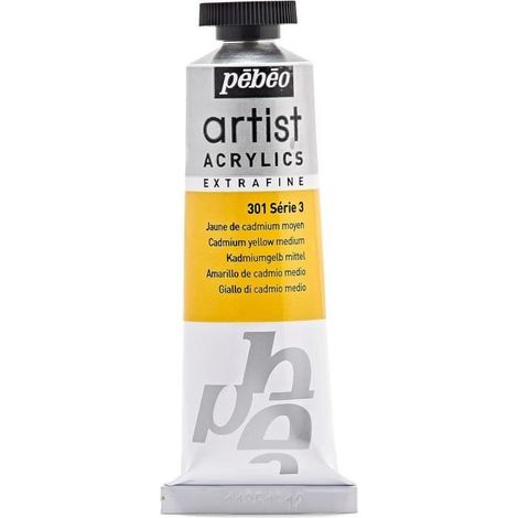 Peinture - Véronèse - Jaune de Cadmium Moyen - 37 ml - Extra fine - Brillant (1/2)
