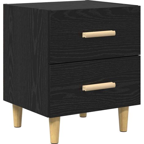 Maison Exclusive - Mueble cama Roble Negro 40 x 35 x 47.5cm Mader
