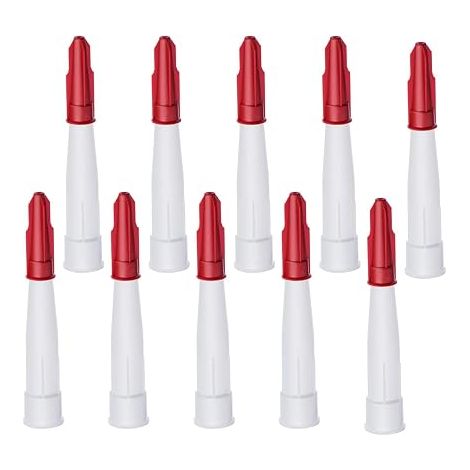 10pcs Plastic Nozzles Replacement Nozzles Silicone Sealing Nozzles for Kitchen and Home with Red Plugs (1/5)