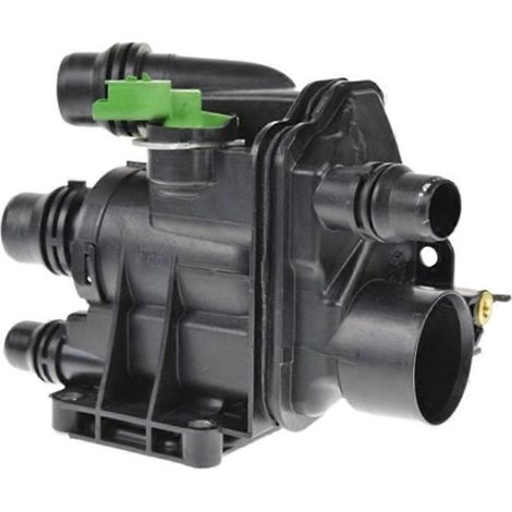 Boîtier de thermostat de liquide de refroidissement automobile 9807198480 9807119880, compatible avec 208, 308, Chrysler C3, Picasso C4, DS3 9806243480 FR205500 (1/5)
