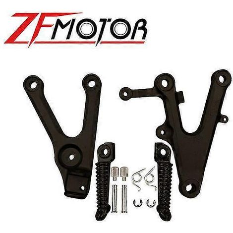 Motorrad-Fußrastenhalterung vorne für Yamaha YZF R6 YZFR6 (2003–2005) und R6S (2006–2010) – Schwarz (1/5)