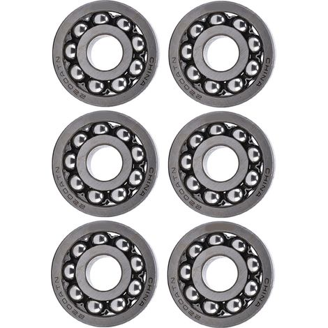 Satz von 6 zweireihigen, radial laufenden Pendelkugellagern für mechanische Geräte 2200 (1/5)