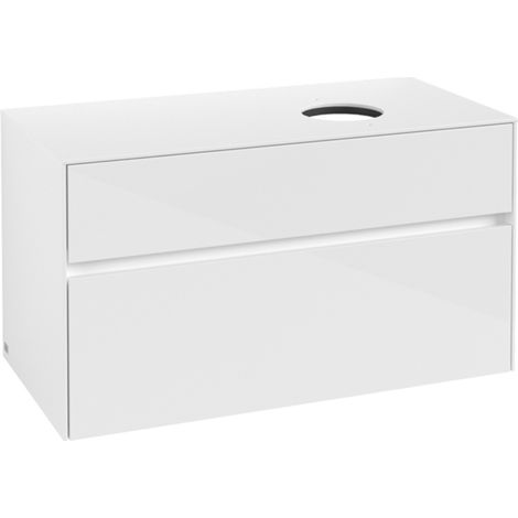 Villeroy & Boch Collaro Meuble sous-lavabo, suspendu, 2 tiroirs, (1/2)
