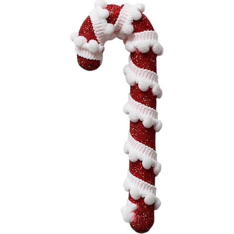 Handgefertigter Zuckerstangen-Anhänger, farbenfrohe Krücke zum Aufhängen am Weihnachtsbaum, elegantes Party-Accessoire, kleines Accessoire (1/5)