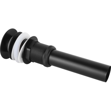Bonde de lavabo en acier inoxydable avec bouchon de vidange à clapet (1/5)