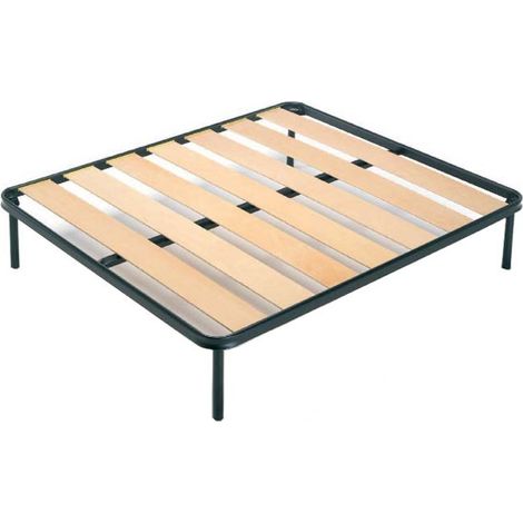 Rete a una piazza e mezza ortopedica con 7 doghe in faggio 120x190 cm