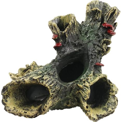 Log Resin Tree Trunk Ornament Aquarium Fish Tank Decoration Home Landscaping Crafts for Fish Tank Small Fish Hiding (1/5)