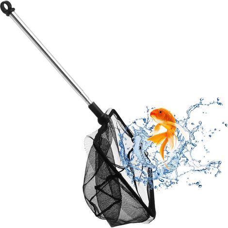 Teleskopnetz, Edelstahl, Nylon, verstellbar 26-45 cm, Aquarium, Teich (1/5)