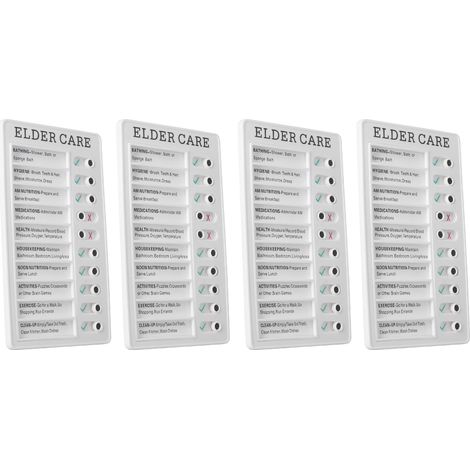 Ensemble de 4 listes de tâches ménagères portables et recyclables, avec tableau détachable, idéal pour les messages, la planification de voyages et l'aide aux personnes âgées. (1/5)