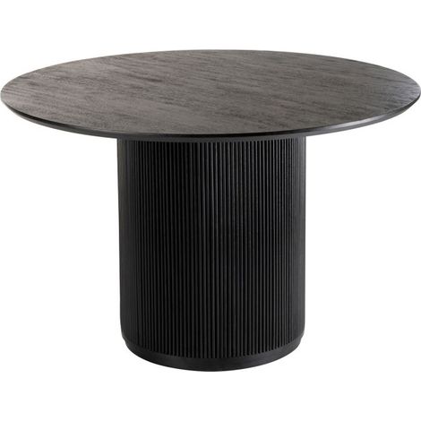 Table de Repas Design en Bois "Vincent" 120cm Noir (1/3)