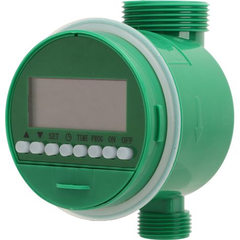 Programmierbares automatisches Bewässerungssystem mit LCD-Timer, wassersparend mit Filter für Garten und Rasen (1/5)