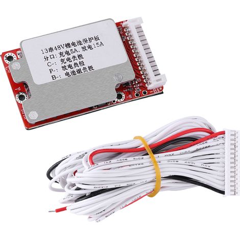 Schutzplatine (BMS) für Lithium-Ionen- und Lithium-Polymer-Akkus für 13S 48V/54,6V-Akkus (1/5)