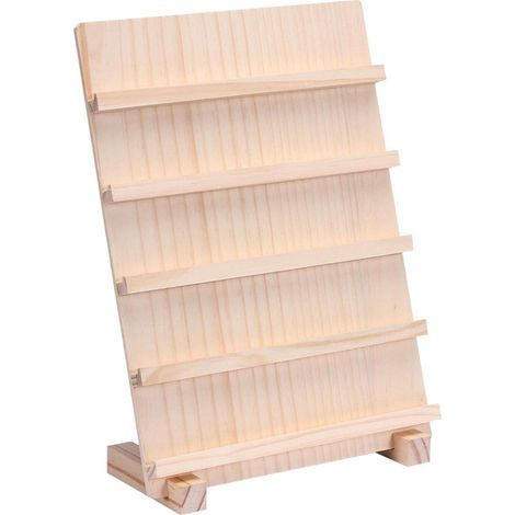 Ohrring-Präsentationsständer aus Holz, Schmucktuch, mehrlagiger Ohrring-Präsentationsständer (1/5)