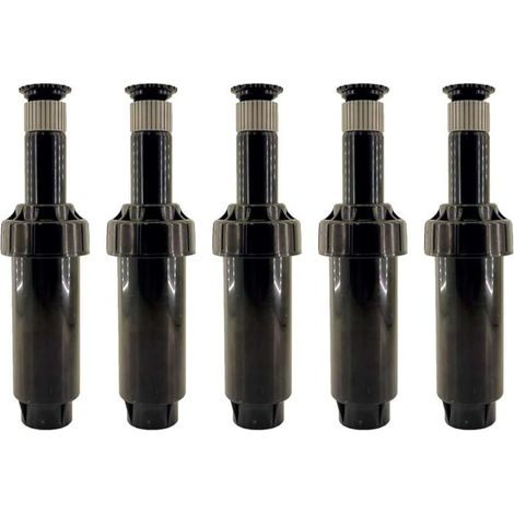 Riegopro Diffuseur d'arrosage pour jardin et pelouse RP-02-17A Connexion 1/2" femelle Pop-up 5cm Angle réglable de 0° à 360° Portée 4,6m - 5,8m Débit 1,68-21,75L/min (5)