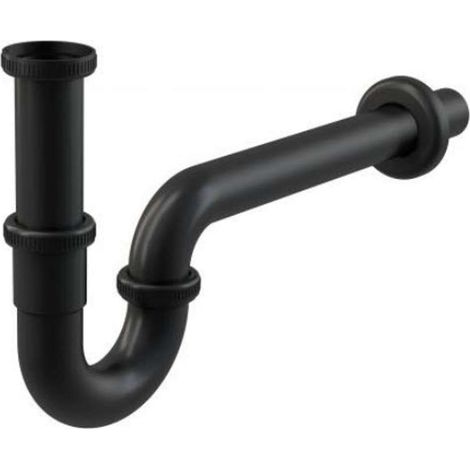 Alca - Siphon de lavabo U DN32, noir/mat A4320BLACK (1/2)