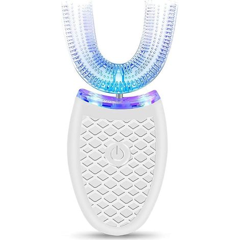 Brosse à dents électrique ultrasonique, nettoyage automatique à 360°, portable, en forme de U, blanchissante, mains libres, rechargeable par USB, IPX-AquaForge (1/5)