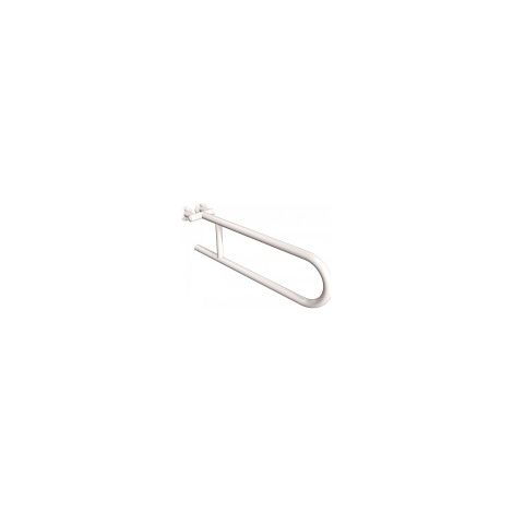 Maniglia semicircolare fissa, 60 cm, bianca (1/2)