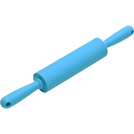 Silikon-Antihaft-Nudelholz, blau, 38 cm (1/3)