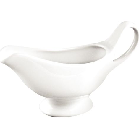 Saucières blanches 340ml lot de 6, porcelaine, passe au four, au micro-ondes, au congélateur et au lave-vaisselle, résistant à la chaleur et aux chocs, U831 (1/2)