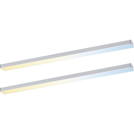 Paulmann LED Lichtleiste Inline Erweiterung chrom matt 35 cm TW 2er Set (1/3)