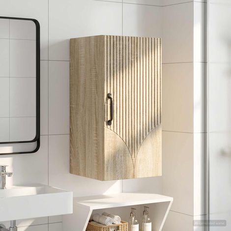 vidaXL Armadio da bagno a muro HOORN Rovere Sonoma 30 x 31 x 59 (1/5)