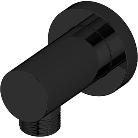 RAK Round Wall Outlet - Matt Black (1/2)