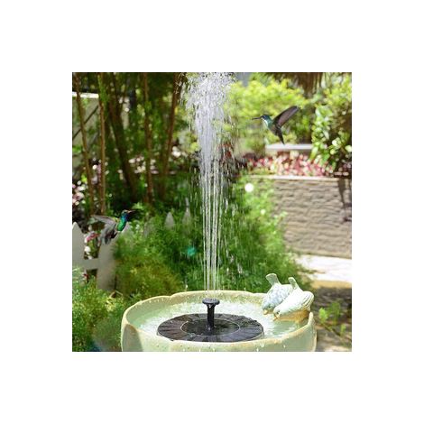 Fontaine solaire - 13 cm noire KLB (1/5)