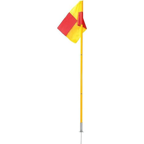 xichengshidai Juego de 3 mástiles de esquina desmontables para banderas de fútbol con base de ABS de 1,5 m (1/3)