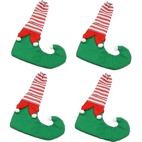 Chaussettes de Noël pour pieds de table, protège-pieds de table, chaussettes de protection de sol, couleur chair, vert F (1/5)