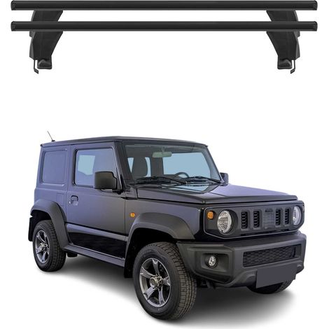 OMAC Dachträger Querträger Alu für Suzuki Jimny IV 2018-2026 – Abschließbar – T-Nut – City-Crash-getestet – Max. 50 kg Schwarz (1/5)