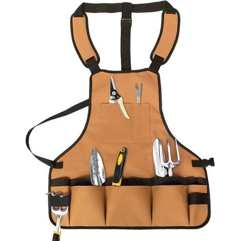 Outils de jardinage Tablier imperméable Tablier de travail en tissu Oxford entièrement réglable-Fei Yu (1/5)