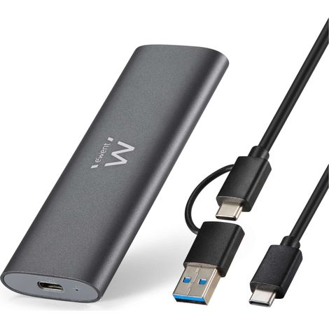 Ewent EW7060 contenitore di unità di archiviazione Box esterno SSD Grigio scuro
