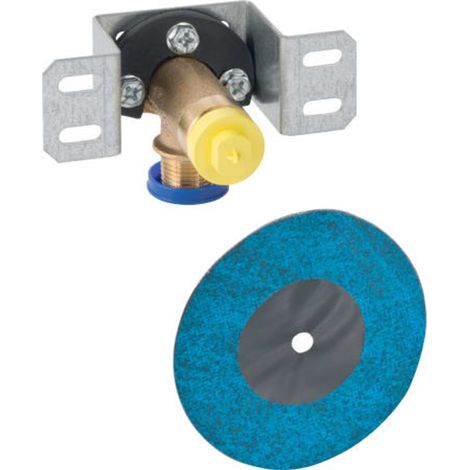Geberit Mapress Raccordo a gomito 90° con filetto esterno MF 1/2", preassemblato, singolo, corto, 632.856.00.1