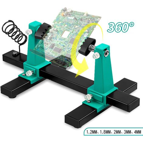 Réparation de soudage de circuits imprimés, fixation de démontage, support de carte mère réglable, Rotation à 360 °, pince de carte mère, fer à souder, entretien du porte-stylo (1/5)