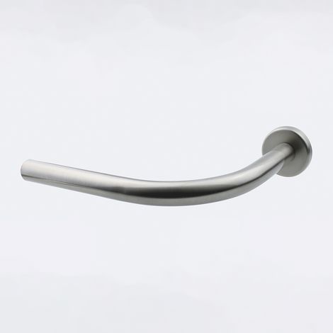 Support coudé 90° 14x19cm avec raccord pour barre à rideaux Ø20mm en Nickel Mat - Boulet