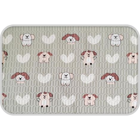 1 tapis à langer tricoté, imperméable, antidérapant, 5 couches, pour bébé et règles (1/5)