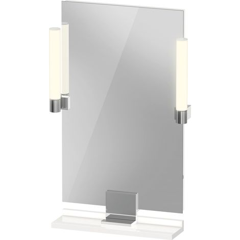 Duravit Sivida miroir, chrome, 450x36x650mm, éclairage à poser,