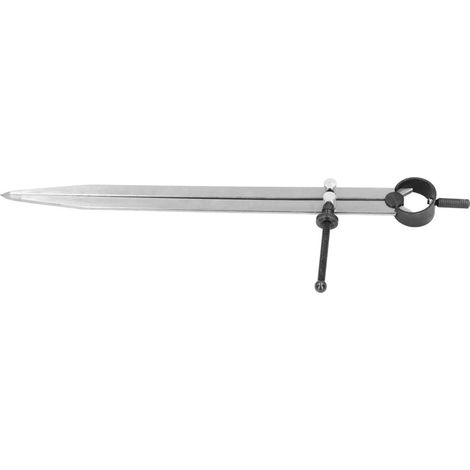 Beyamis Compas à ailettes réglable avec écrou à ressort pour le traçage et le marquage du cuir 250 mm (1/5)