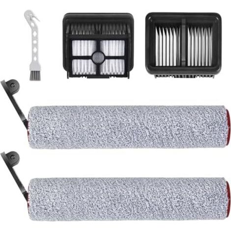 H12 Pro Kit Accessoires pour Dreame H12 Pro, H12 Dual Aspirateur Eau et Poussière - 2 Brosse Rotative + 2 Filtres + 1 Brosse de Nettoyage