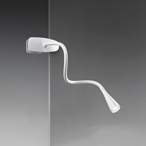 CLIP SNAKE Lampada led  da tavolo in plastica colore bianco 3W 260LM 3000K (1/3)