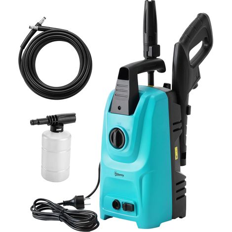 Nettoyeur haute pression 1500 W avec buse réglable et kit de nettoyage, 20,5 x 19 x 40,4 cm, bleu (1/5)