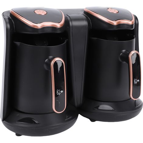 Caffettiera turca da 1200W, macchina elettrica con doppio scomparto e capacità di 2 tazze per la preparazione di bevande calde. (1/5)