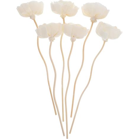 Lot de 6 bâtonnets de rotin pour diffuseur, 5 cm, aromathérapie, recharge pour huiles essentielles (1/5)
