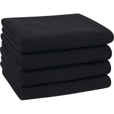 4 paños de microfibra 40x – felpa absorbente – limpieza de cocina