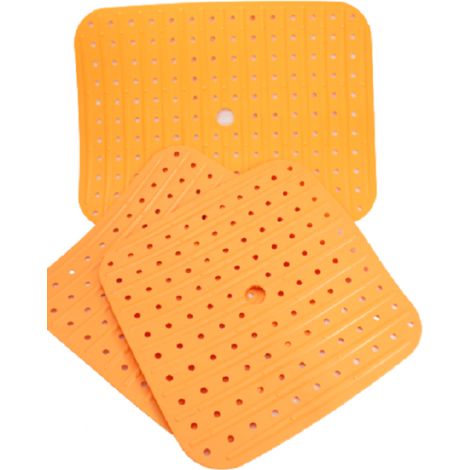 Set de 3 tapis d'évier - Soft - Orange - Livraison gratuite (1/2)