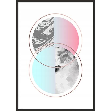 Póster con marco 53x73 cm Geometría P1093 (1/4)