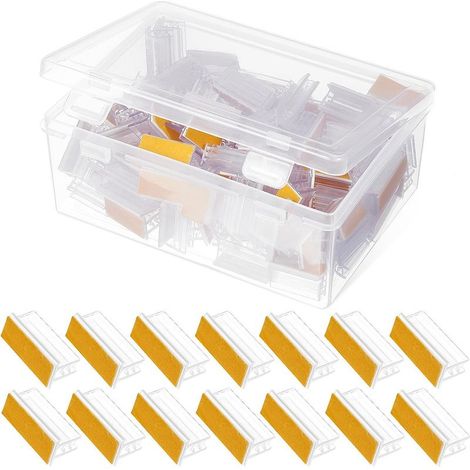 Porte-étiquettes acryliques TIDTALEO, lot de 100, dimensions 25 x (1/5)
