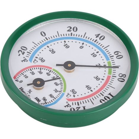 Thermomètre Hygromètre Analogique Compact pour Intérieur avec Affichage de Température et Humidité TH103B (1/4)