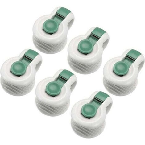 6pcs Duvet Clip Fasteners for Angle-Free Placement Bedding Accessories Anti-Move Fixers, Green